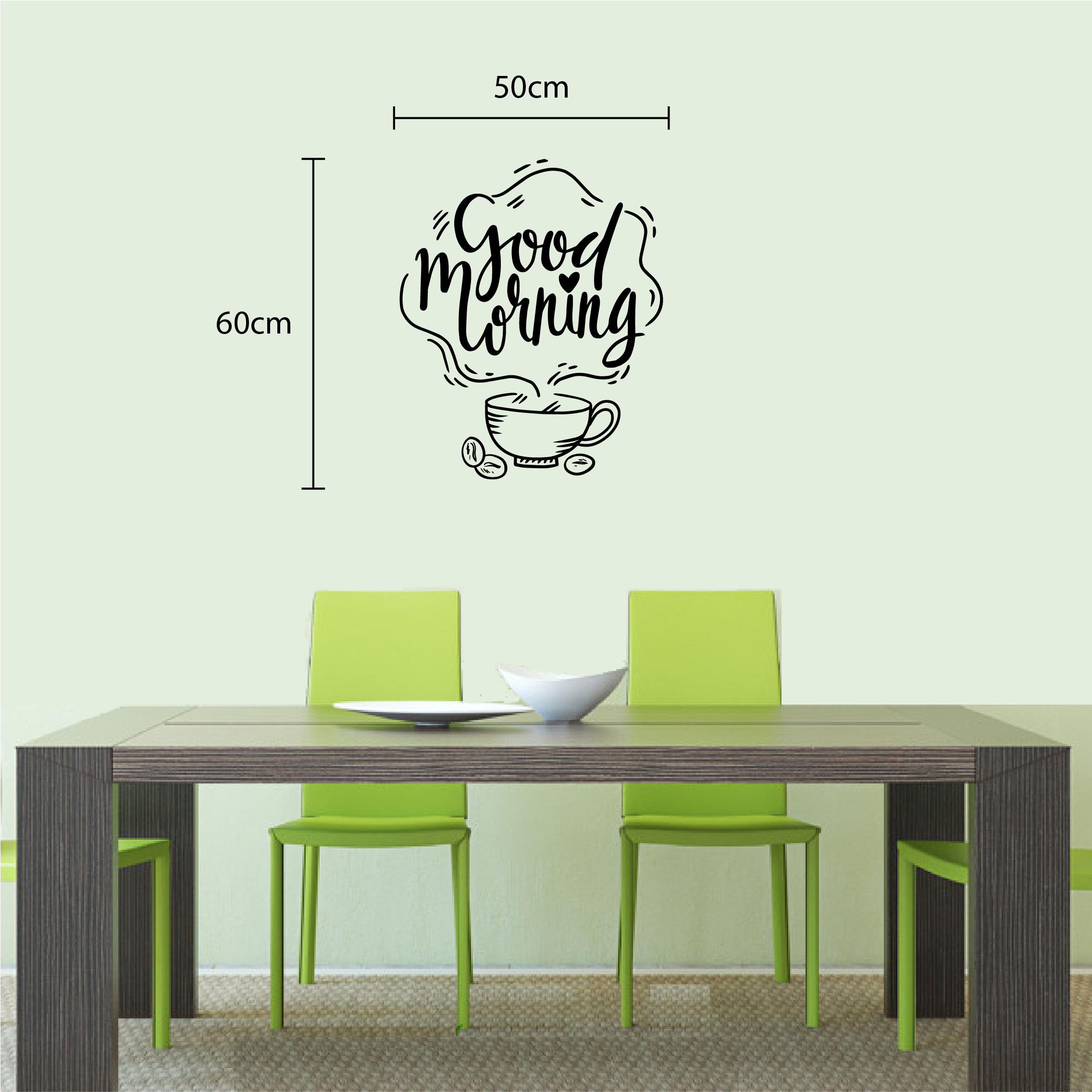 Decal trang trí quán số 2