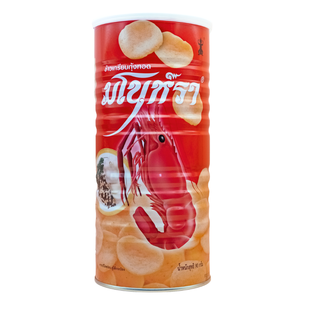 Bánh Snack Tôm/Cua Manora 90g (Lon Đỏ)