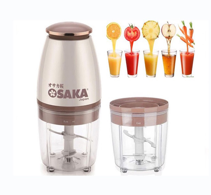 Máy Xay Cắt Đa Năng Osaka Nắp Đồng Cao Cấp Nhật Bản, Máy Xay Thịt, Máy Xay Sinh Tố - Hàng Chính Hãng