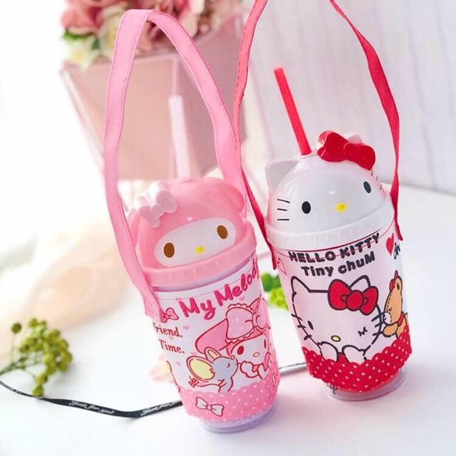 Túi treo bình, ly nước Hello Kitty