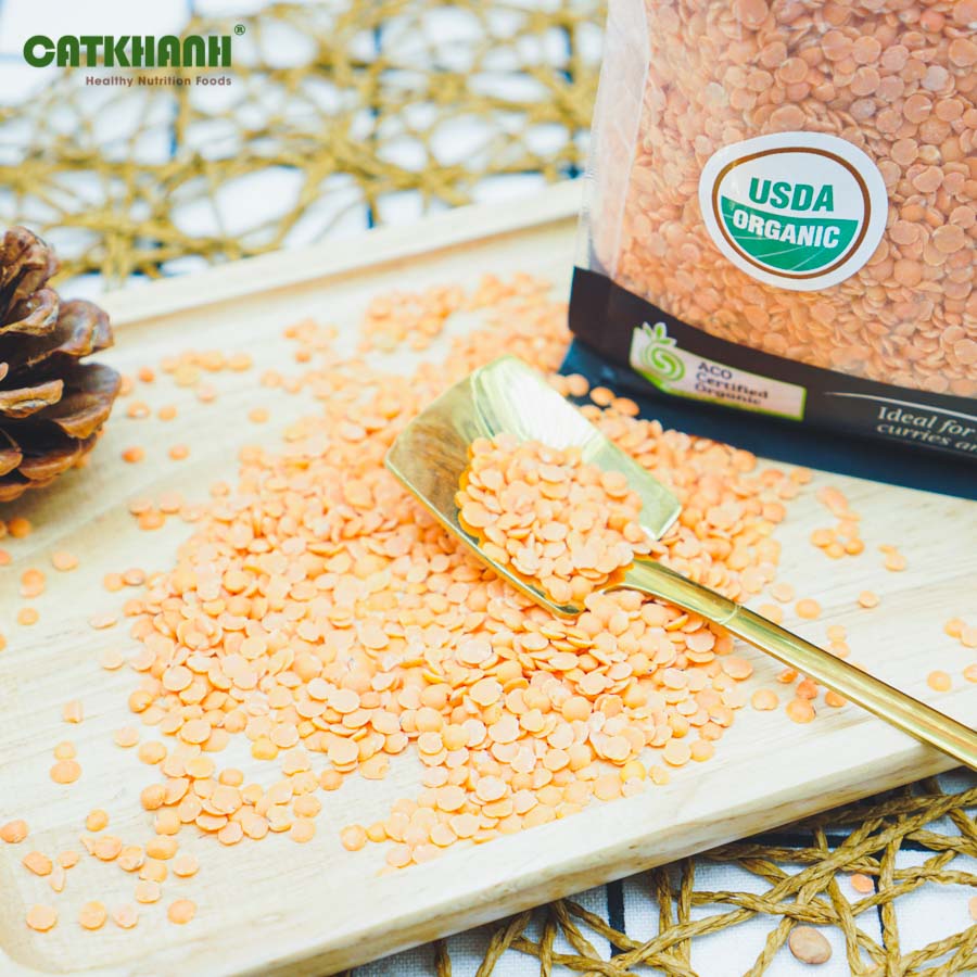 Đậu lăng đỏ Úc Red Lentils Absolute Organic túi 400g