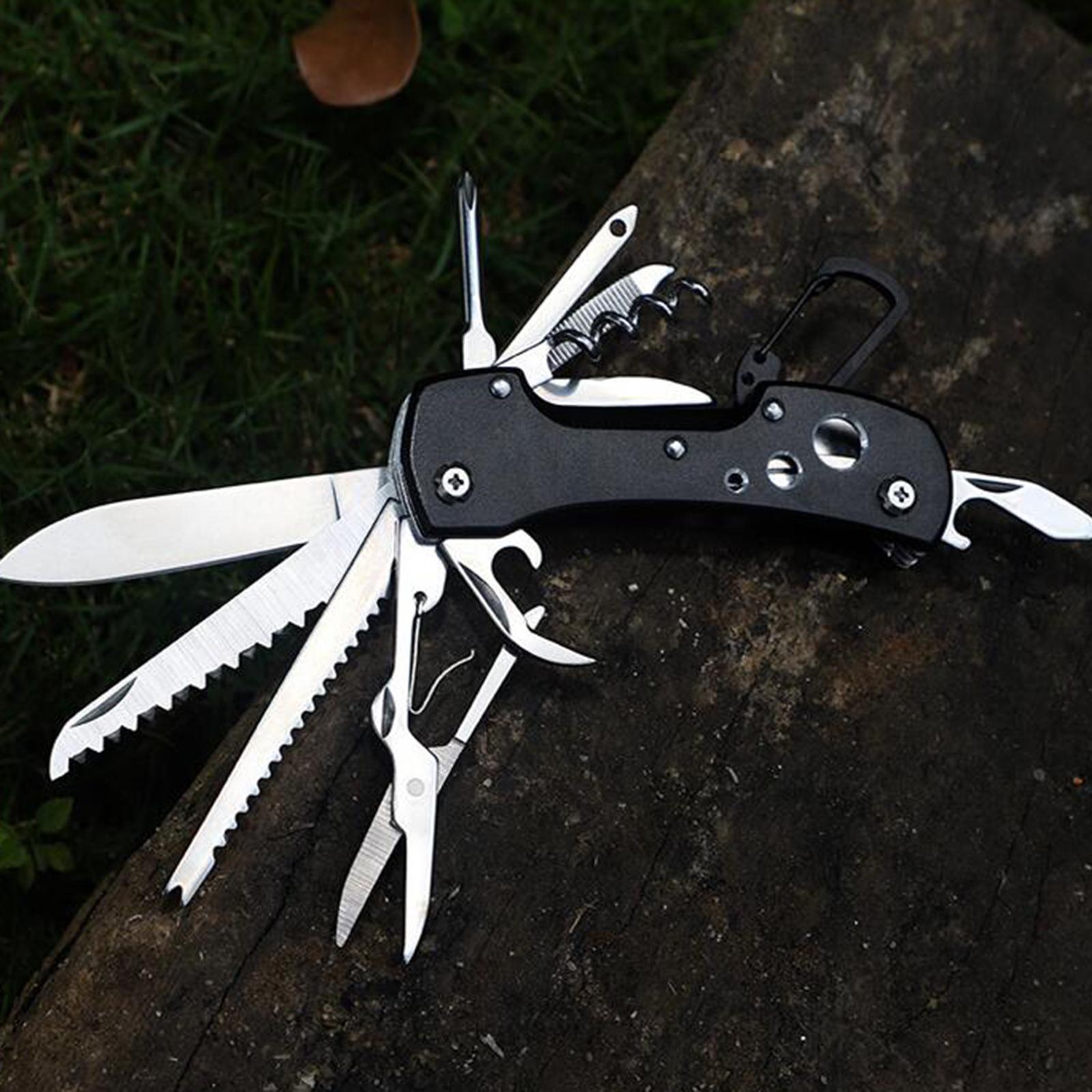 Pocket Multitool Pliers Saw Foldable for Survival Hiking Outdoor