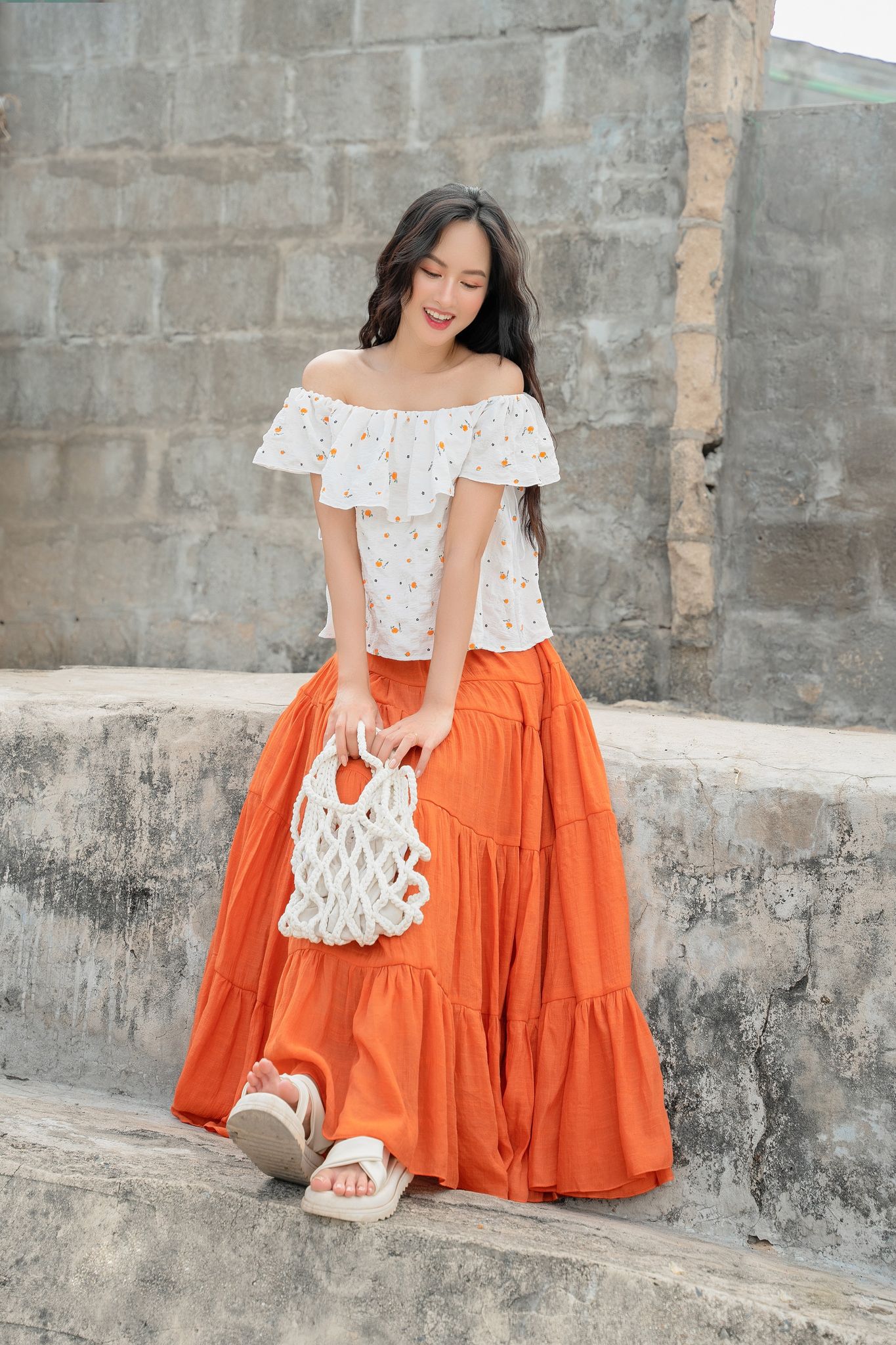 OLV - Chân váy Pumpkin Midi Skirt