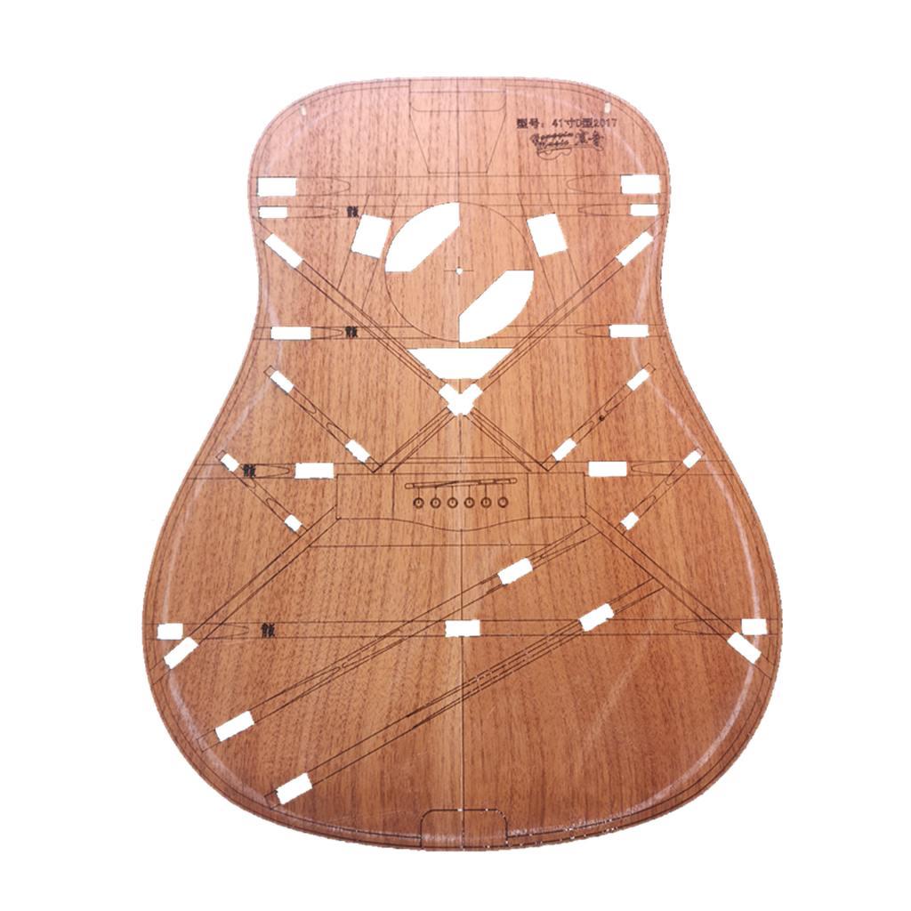 Guitar Body Template for 4 D Barrel Guitar Making Shape Part