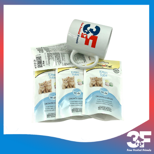 Bánh thưởng GimCat Kitten Tabs Dành Cho Mèo Con Bổ Sung Vitamin &amp;amp; Taurin &amp;amp; L-Canitin Dạng Viên Gói 40gr - Bao Bì chính Hãng