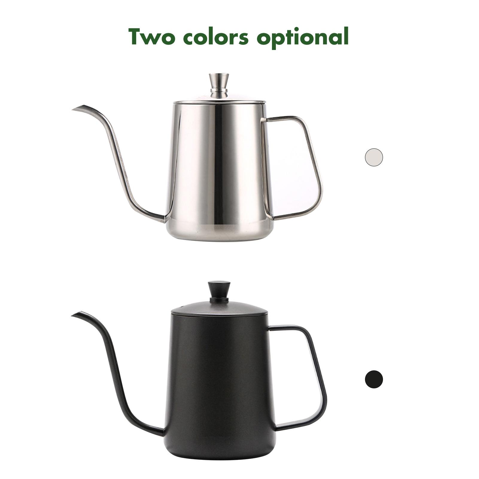 Ấm pha cà phê 600ml, bình đựng cà phê bằng thép không gỉ có tay cầm