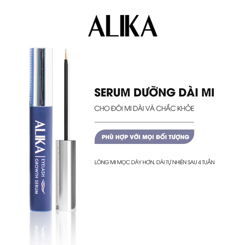 Serum Dưỡng Mi Alika Dưỡng Mi chắc khoẻ , Giúp Mi Dài, Dày Nhanh, An Toàn Cho Mắt - 5ml