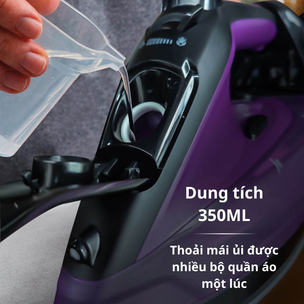 Bàn là, bàn ủi hơi nước cầm tay Lumabella LB-61013 công suất 2200W, mặt bàn ủi chống dính sử dụng với mọi vải - HÀNG CHÍNH HÃNG