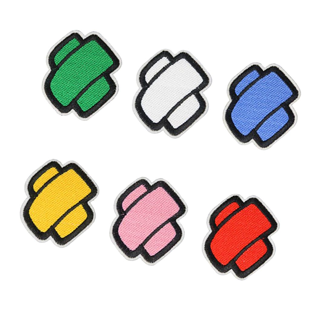 6x Colorful Band Aid Iron/Sew On Patch Badge DIY Garment Hat Bag Applique Craft