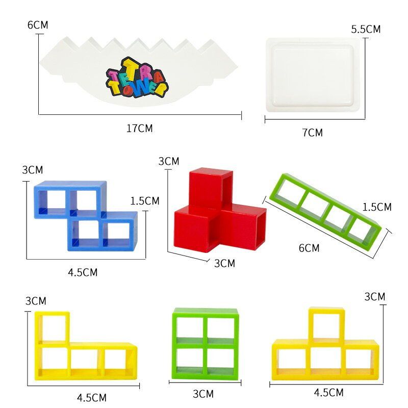 Quà tặng bộ đồ chơi nhóm cho mọi lứa tuổi, bộ đồ chơi giữ thăng bằng |Pile of Towers Balance Building Blocks| ideashopvn