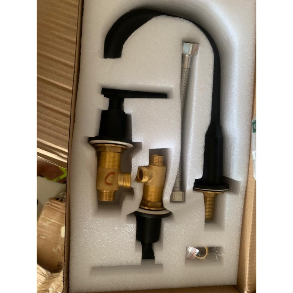 Vòi âm bàn 3 chân/vòi lavabo bàn EV-VĐ11