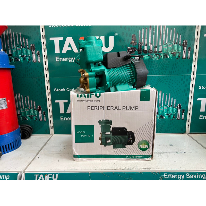 Máy bơm nước chân không tự mồi 150W ( 0.2HP) cánh đồng TAIFU TGP110-T - Bảo hành 1 năm ( Cam kết hàng chính hãng )