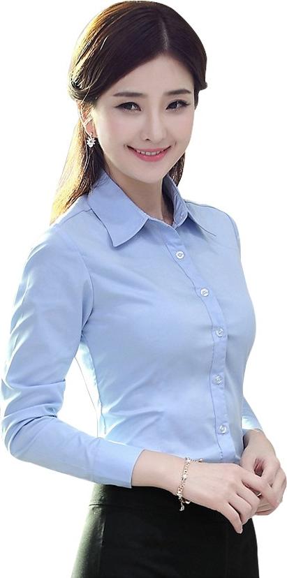 Sơ Mi Nữ Trẻ Trung GT0034 - Xanh Nhạt (Size