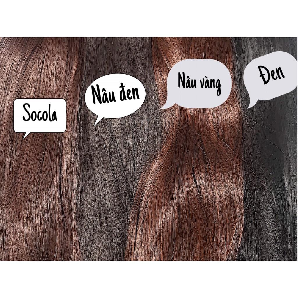 TÓC GIẢ KẸP DẢI 3 TÉP THẲNG
