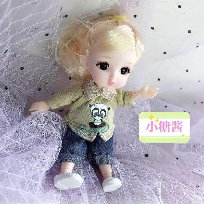 búp bê 16cm mẫu khuôn mặt và đồ đẹp