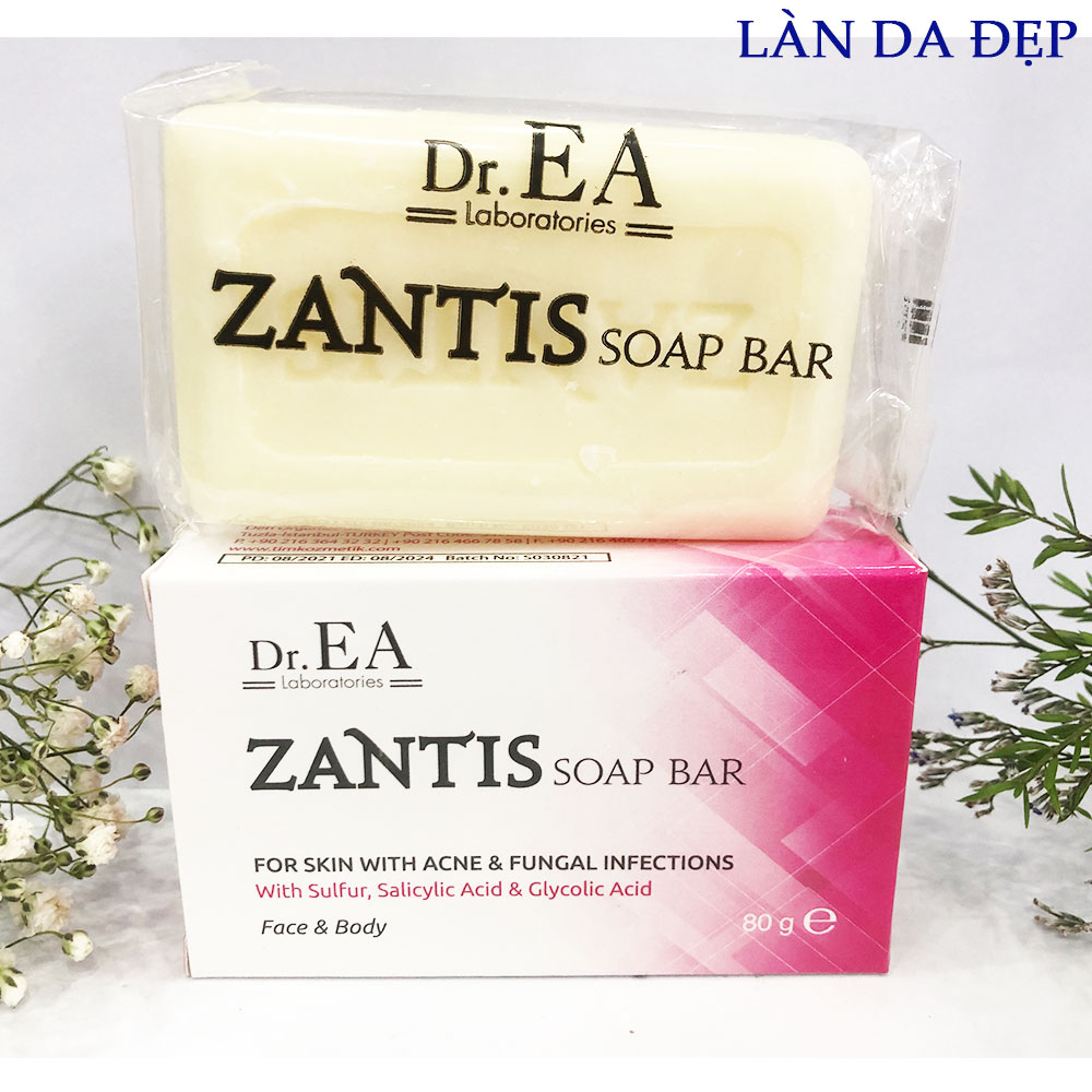 Zantis Soap Bar - Bánh xà phòng giảm mụn nấm và viêm nang lông