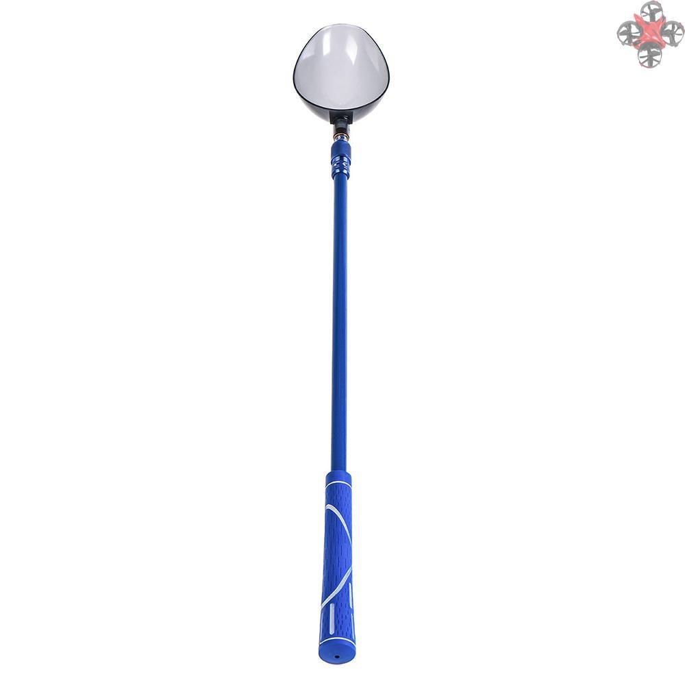 TOP 55 - 95cm Telescopic Aluminum Baiting Throwing Stick Handle with 2 Baiting Spoons Bait Throwers