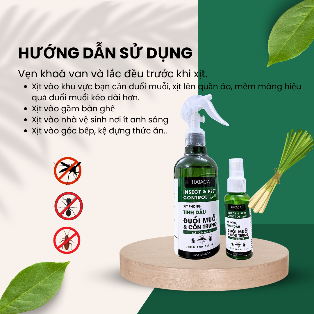 Bình xịt kiến Hataca 100% thiên nhiên-an toàn cho gia đình