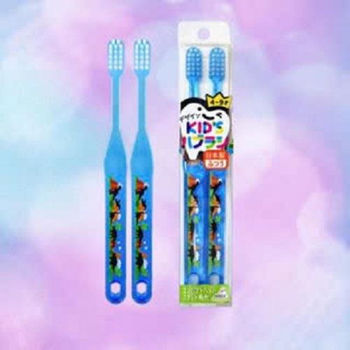 Set 2 Cây Bàn Chải Đánh Răng Cho Bé Từ 04~09 Tuổi DKH – 287KB Màu Xanh Khủng Long