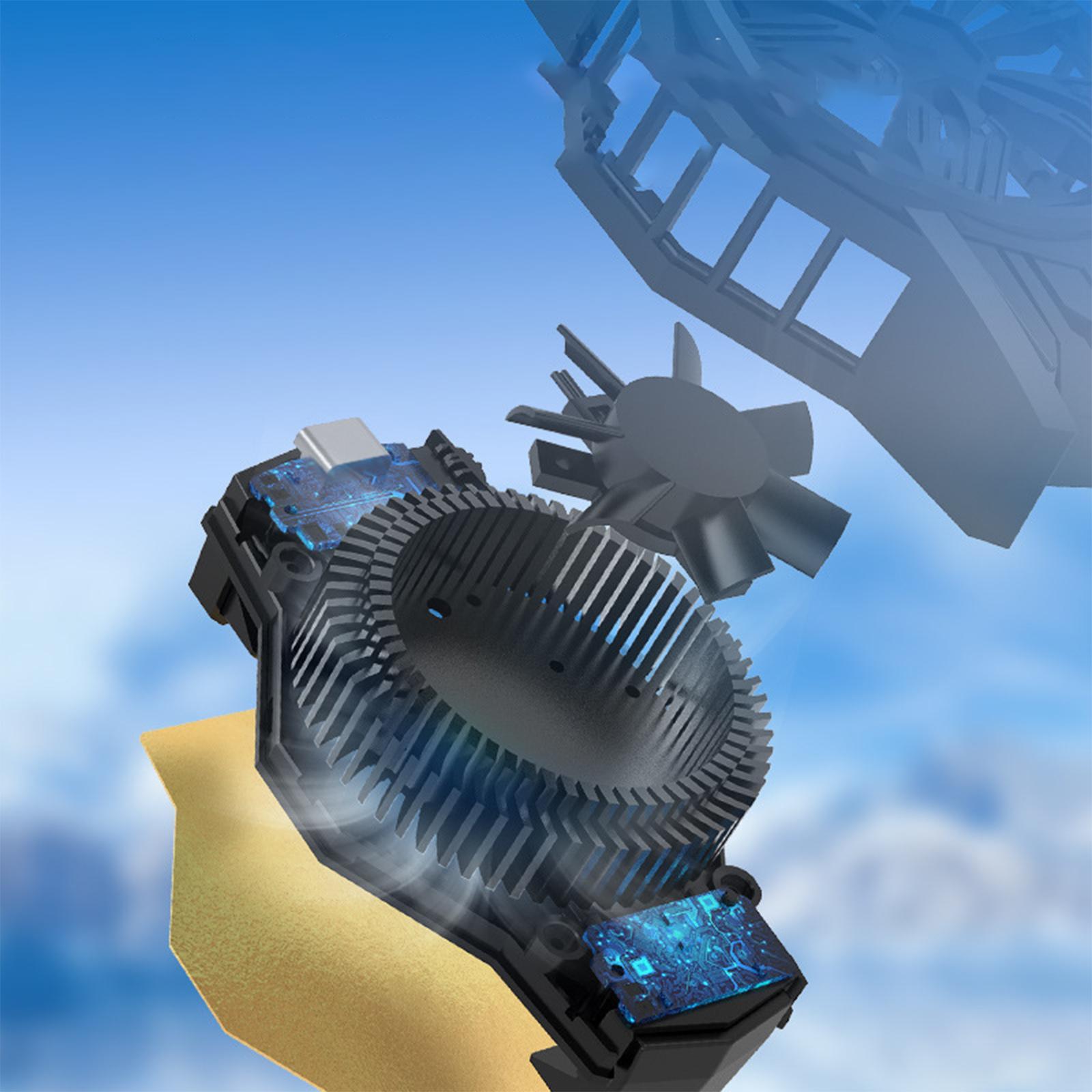 Mobile Phone Cooling  Fan Back Cover Retractable For Gaming