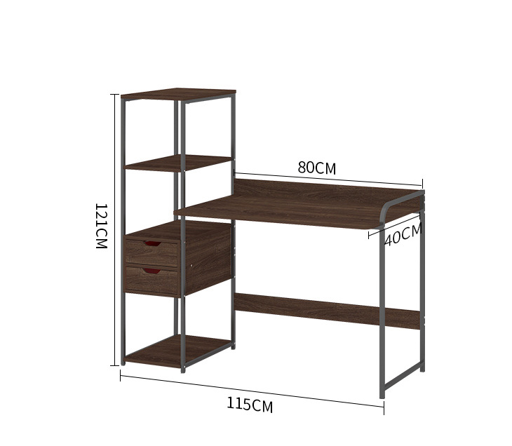 Bàn liền kệ 2 ngăn kéo kích thước 121x41x76 - Bàn Học- Bàn Làm Việc cao cấp - Bàn liền kệ 2 ngăn kéo mẫu mới nhất giao màu ngẫu nhiên