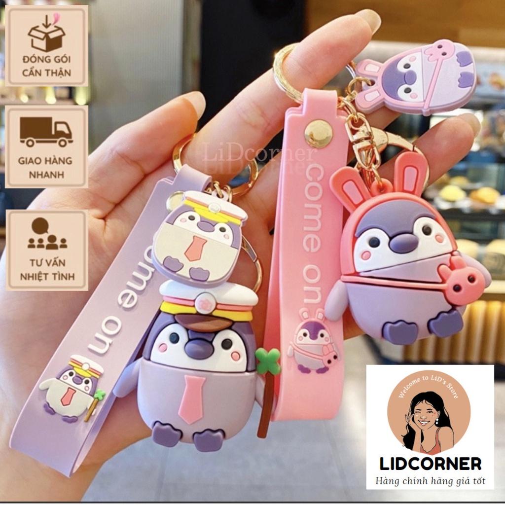 Móc Khoá Tạo Hình Chim Cánh Cụt, Bọt Biển, Ngôi Sao Lớn, Sư Tử, Hổ Cảnh Sát Cực Dễ Thương