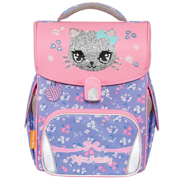 Cặp Chống Gù Jolly Schoolbag Pro 2 - Lovely Kitty Cat - Sequins - Tiger Family TGJL-065A