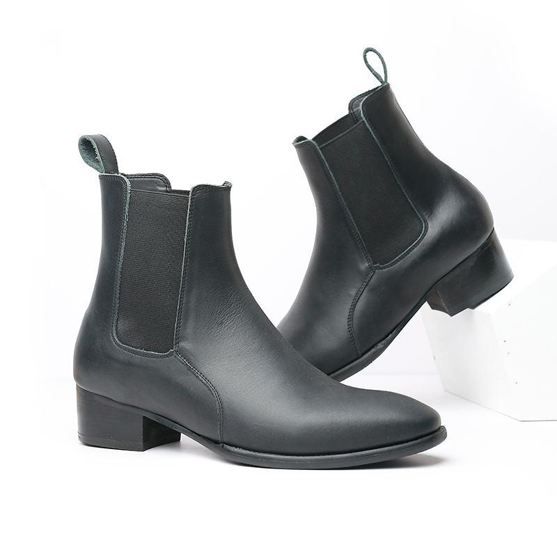 Giày Da Nam Chelsea Boot Mới Ra Mắt AG0163, giày da bò nguyên tấm, thoáng khí êm chân (Ảnh thật hàng cực đẹp