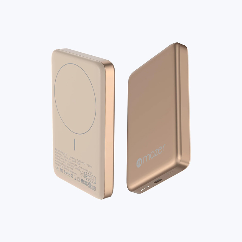 Pin Sạc Dự Phòng Không Dây Mazer MagAir21 Chuẩn Qi2 15W PD3.0 20W Dung Lượng 10000mAh Siêu Mỏng 14.2mm Hàng Chính Hãng