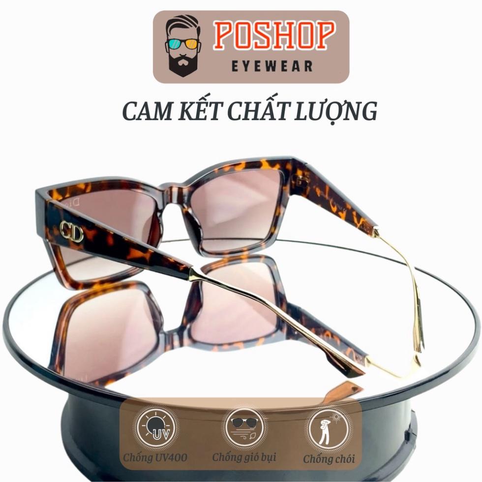Mắt kính mát nữ POSHOP kính râm chống tia cực tím UV400 thiết kế mắt mèo dễ đeo màu sắc thời trang DCATSTYLE