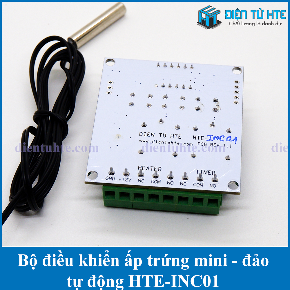 Mạch điều khiển nhiệt độ ấp trứng - đảo tự động - đếm ngày ấp W1209ST INC01