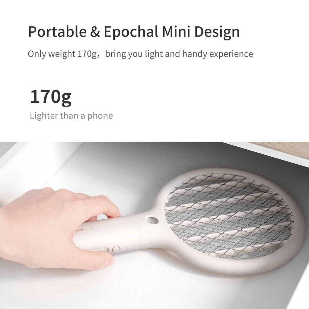 Vợt Diệt Muỗi Xiaomi Kích Thước Mini Có Đèn Led Tiện Lợi