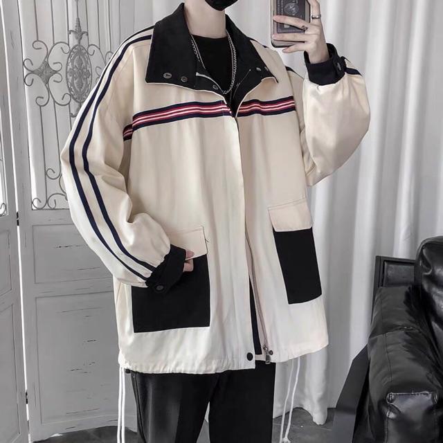 Áo khoác kaki unisex nam nữ hàng bao đẹp y hình form rộng