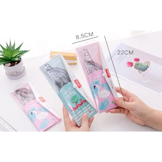 Bộ thước Eke 4 chi tiết - Siêu đẹp - siêu rẻ - thước dài 20cm