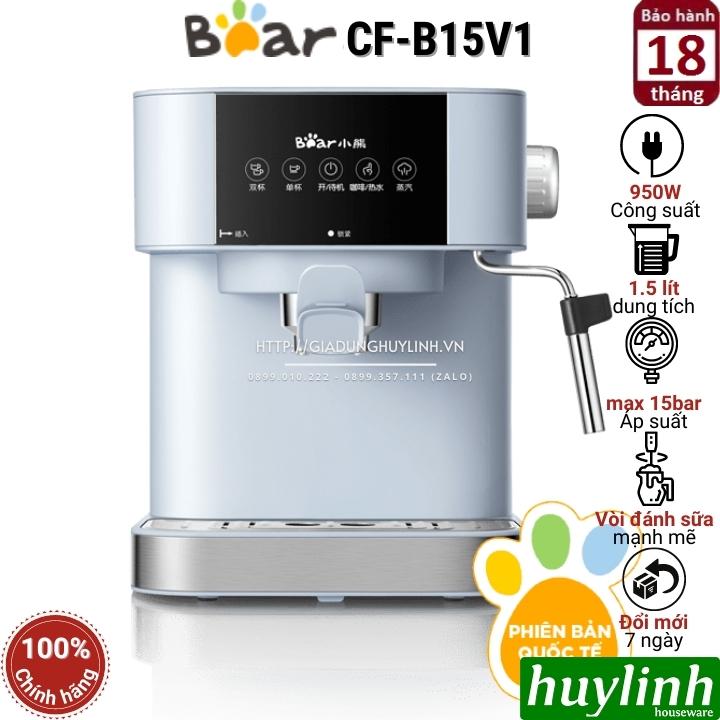 Máy pha cà phê Espresso Bear CF-B15V1 - Pha 1 - 2 tách tự động - Hàng chính hãng BH 18 tháng