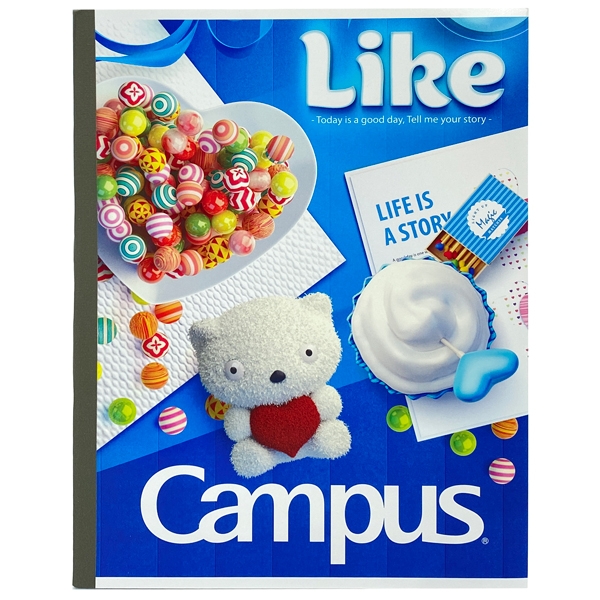 Vở Campus Gift Kẻ Ngang 96 Trang A5 NB-AGIF96 - Màu Xanh