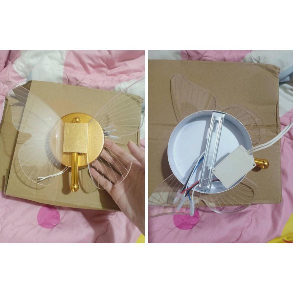 Đèn tường LED FASIO hình con bướm cao cấp trang trí nội thất hiện đại - 3 chế độ ánh sáng