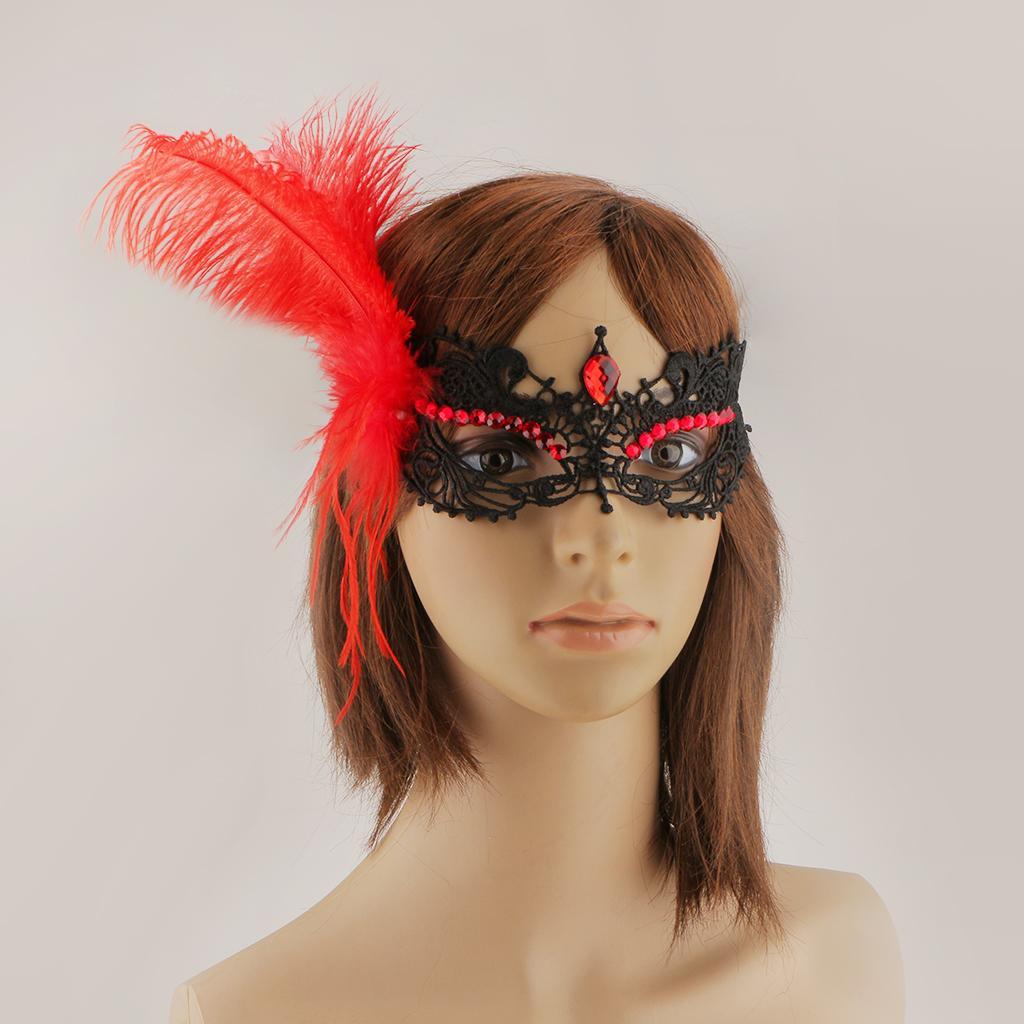 Sexy Black Lace Ball Costume Fancy Dress Venetian Eye Mask Masquerade 4
