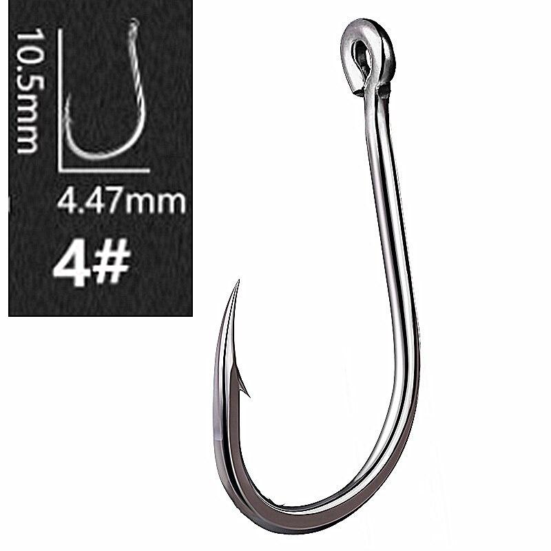 100pcs Circle Carp Eyed Fishing Hook Size 3 4 5 6 7 8 9 10 11 12 13 14 15 16 17 18 Ring eye Japan Fishhook