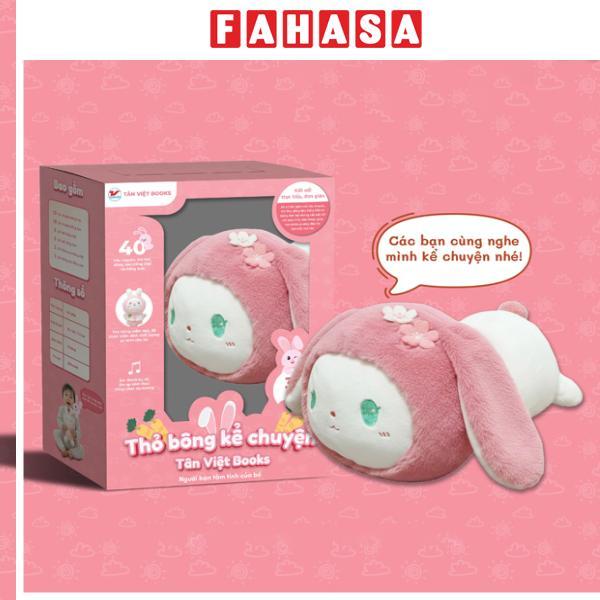 Thỏ Bông Kể Chuyện - Loại To Nằm Ngang - Món Quà Trí Tuệ Cho Bé