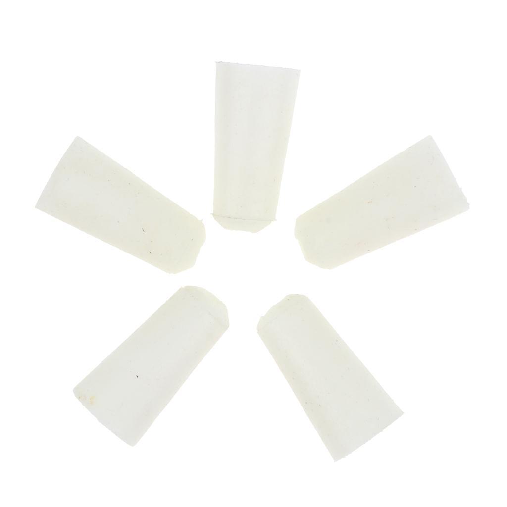 10 Pieces Lab Solid Tapered Silicone Plug Stopper Bung for Test Tube Bottle, 2 Sizes