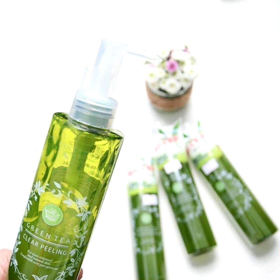 Gel Tẩy Tế Bào Da Chết Trà Xanh Nhật Bản Santa Marché Green Tea Clear Peeling, Làm Mờ Vết Sạm, Cung Cấp Vitamin C Làm Sáng Da, Colagen Tăng Độ Đàn Hồi