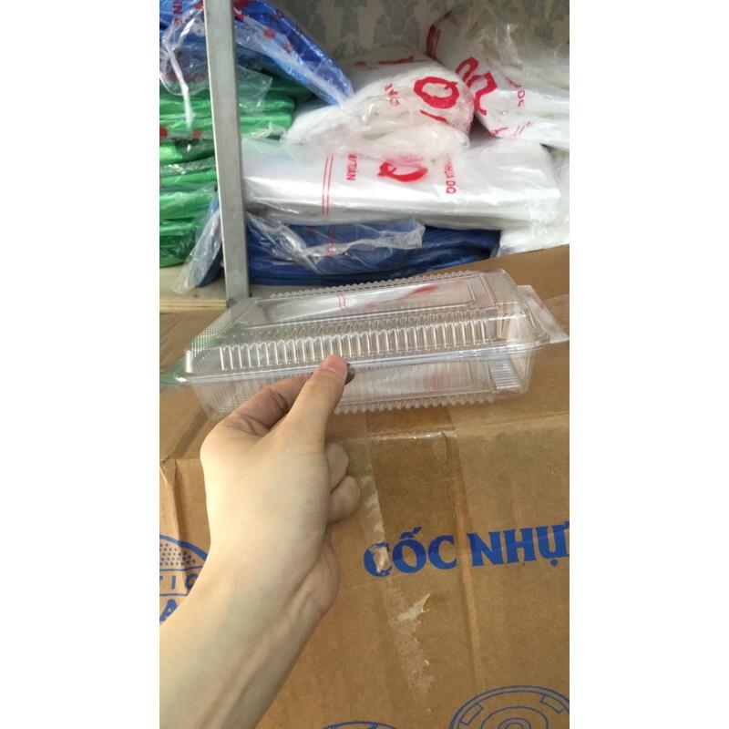 100 hộp nhựa loại đựng 1kg - Hộp nhựa PET dùng 1 lần