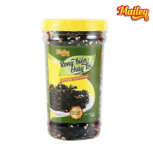 Rong biển cháy tỏi ăn liền MAILEY hũ 40G