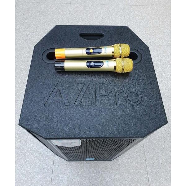 Loa kéo AZPro 1508A - Bản cải tiến có reverb - Loa kéo di động 3 đường tiếng bass 4 tấc - Tặng kèm 2 micro UHF