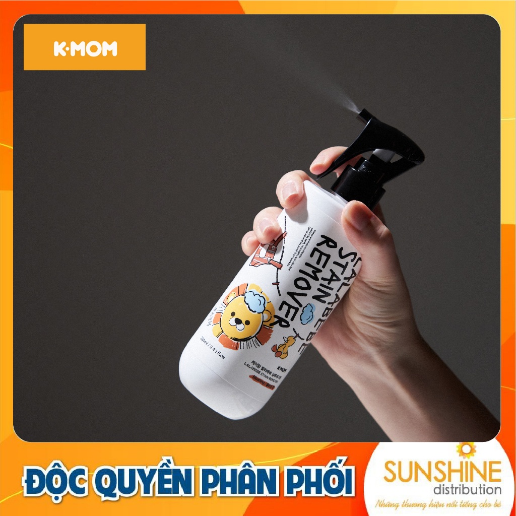 [Made in Korea] Nước xịt tẩy vết bẩn thuần chay Lalabebe K-mom Hàn Quốc hương quả mâm xôi 280ml