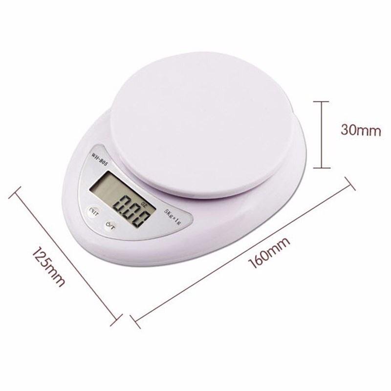 Cân Điện Tử Nhà Bếp Mini Electronic Kitchen Scale Cân Thực Phẩm 5Kg