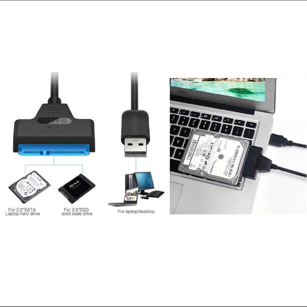 Cáp chuyển đổi USB 2.0 sang SATA 22Pin cho ổ cứng laptop SSD