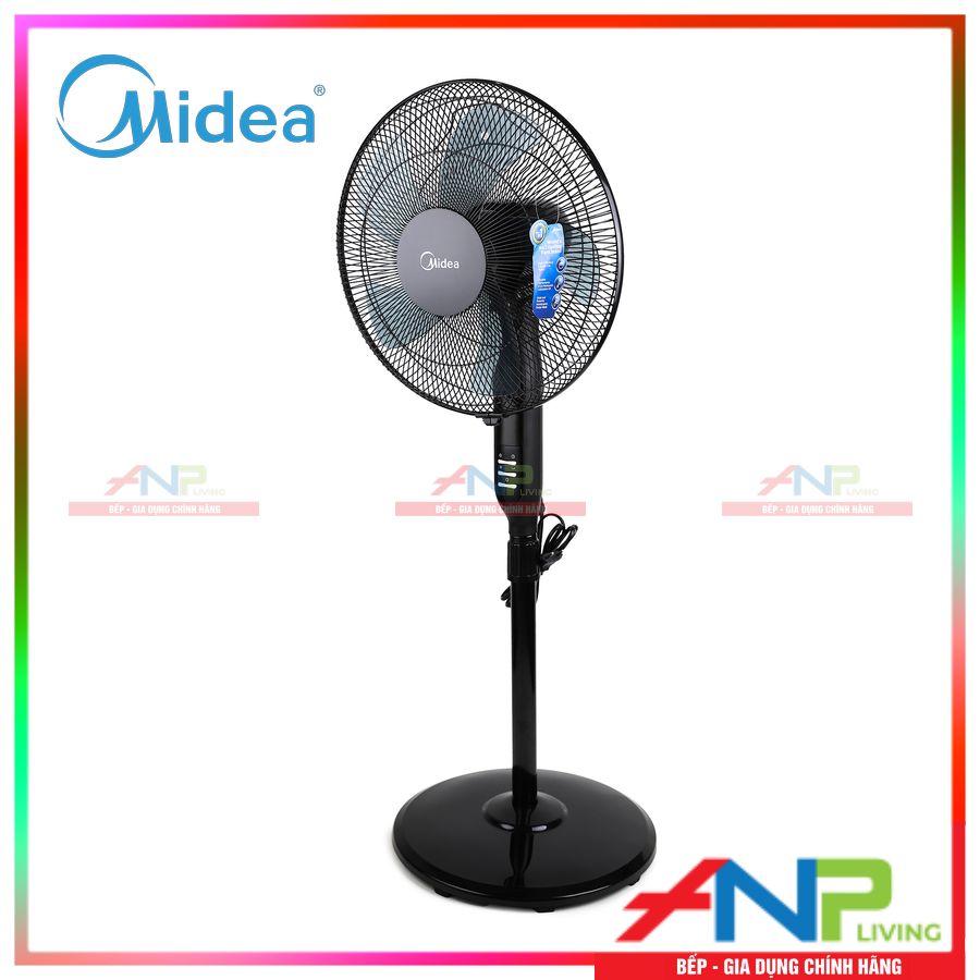 Quạt Đứng 5 Cánh Midea FS40-15QR (Công Suất 55W - 3 Chế Độ Gió - Có Điều Khiển Từ Xa) - Hàng Chính Hãng