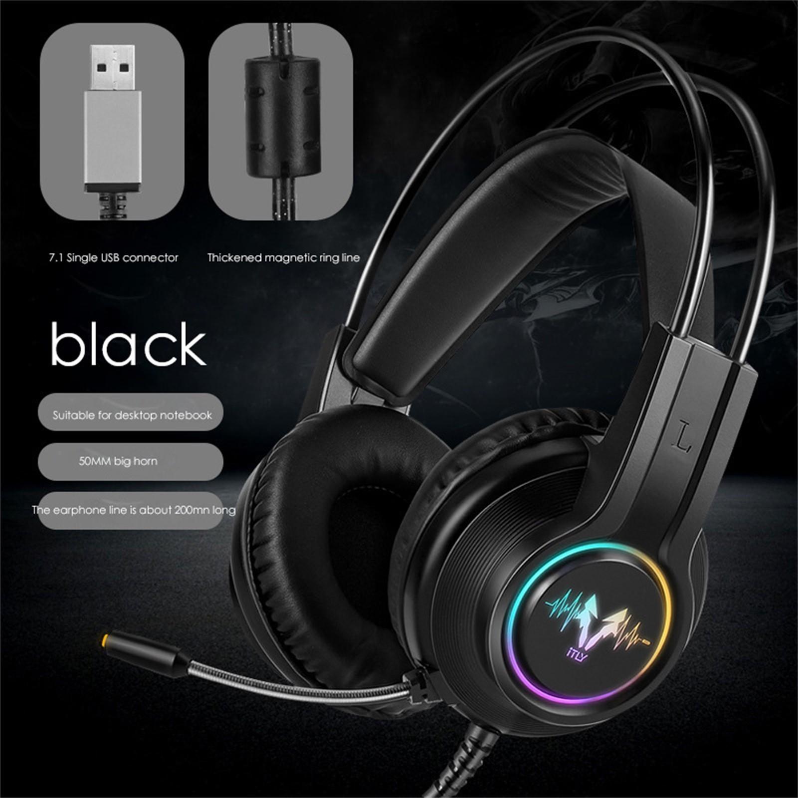 Chất Lượng Cao H200rgb Tai Nghe Chơi Game Cho Máy Tính Để Bàn Máy Tính Tai Nghe Chơi Game Có Dây Tai Nghe Dành Cho Game Thủ